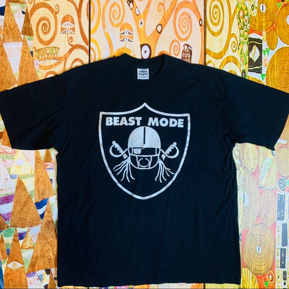 Pro Athletic Beast Mode Black Tee 2 XL, 100% Cotton